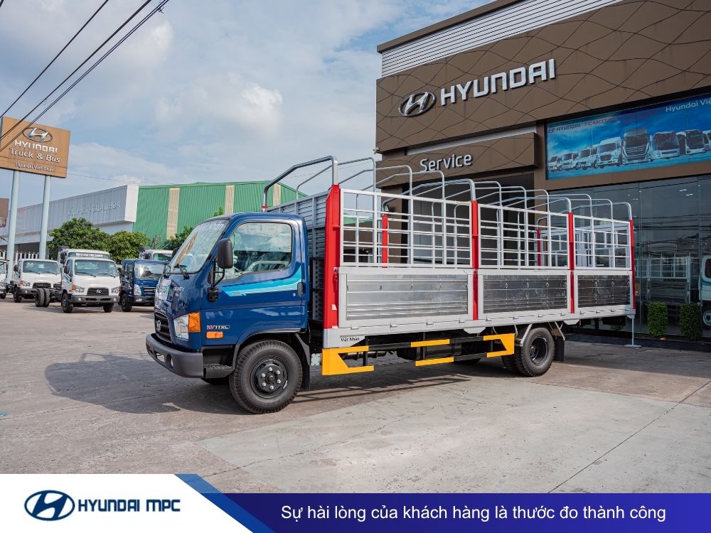 Xe tải Hyundai Mighty 110XL thùng mui bạt 7T dài 6.3m